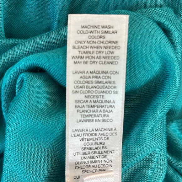 WHBM LAGOON SPLIT SLEEVE BANDED WAIST TOO - Picture 10 of 10